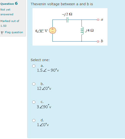 Solved 10 For the following circuit determine phase angle of | Chegg.com
