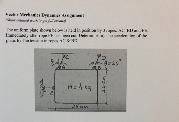 vector dynamics assignment
