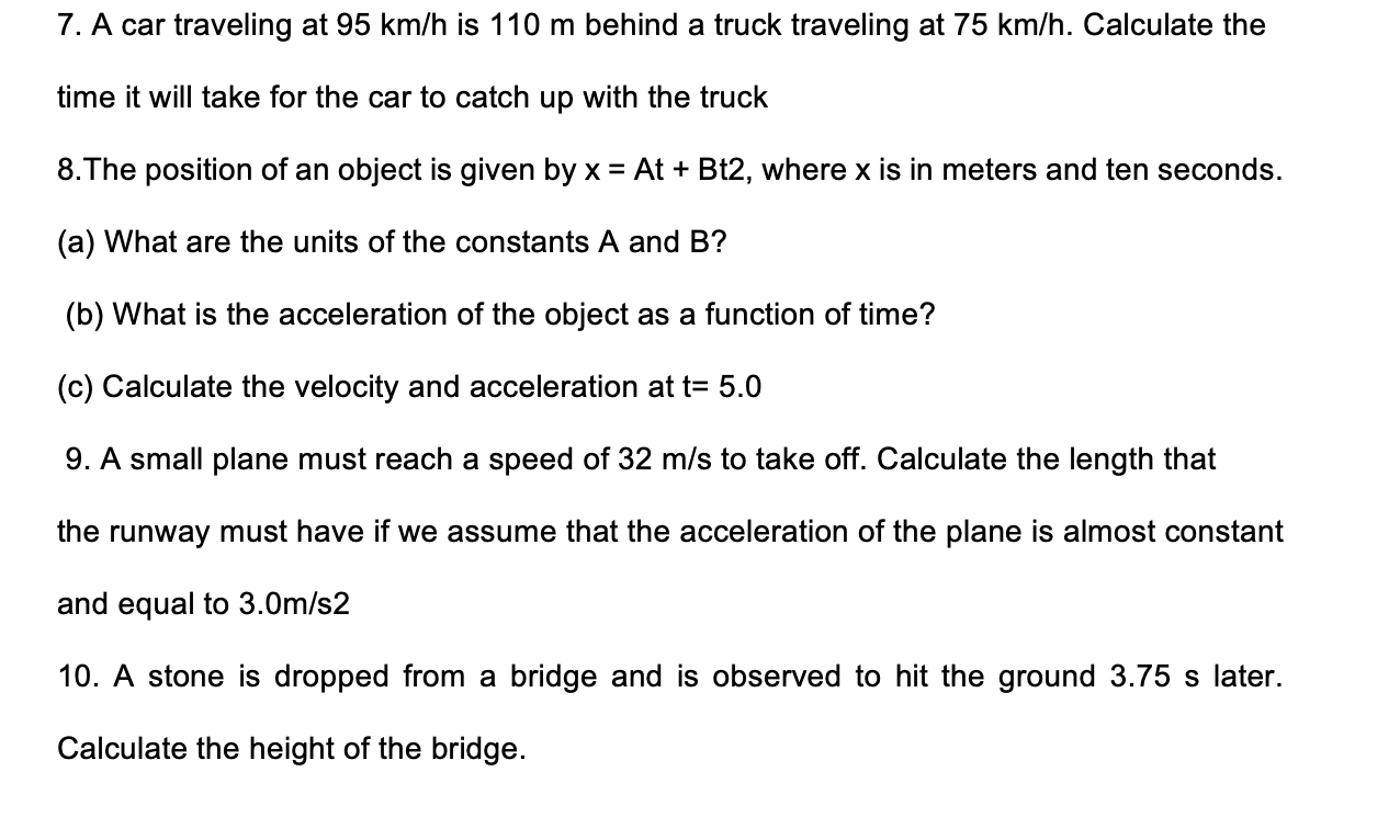 solved-7-a-car-traveling-at-95-km-h-is-110-m-behind-a-truck-chegg
