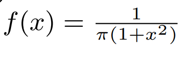 Solved The Cauchy distribution is a continuous probability | Chegg.com