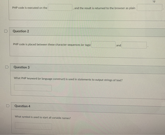 Solved PHP code is executed on the and the result is | Chegg.com