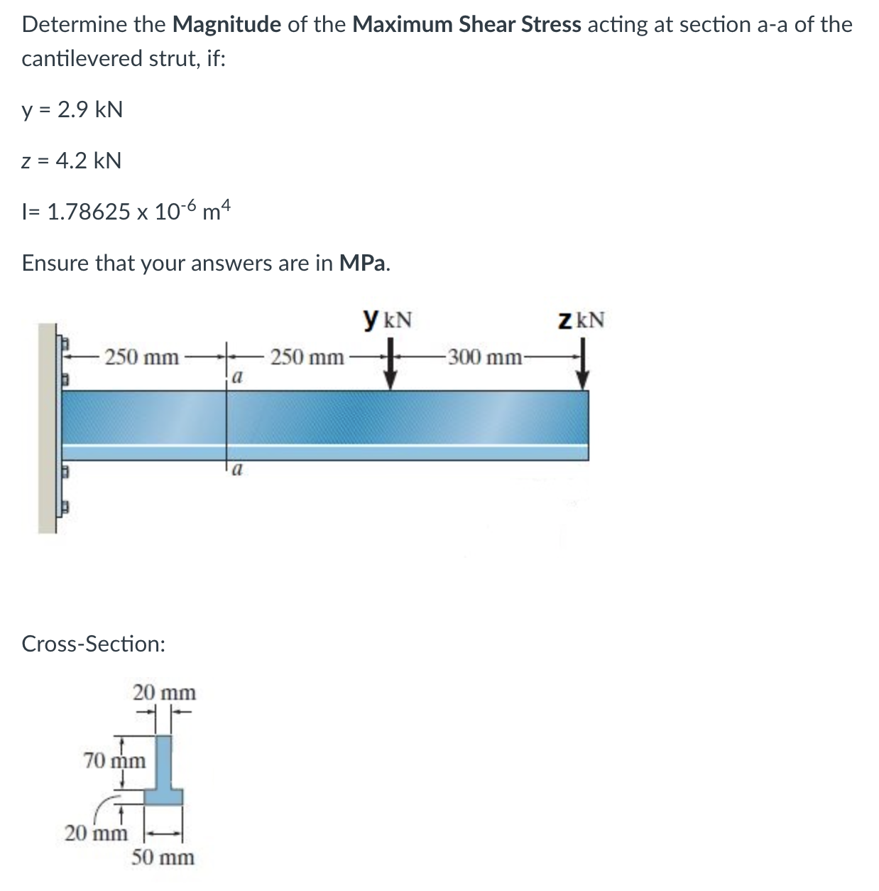 Solved Determine the Magnitude of ﻿the Maximum Shear Stress | Chegg.com