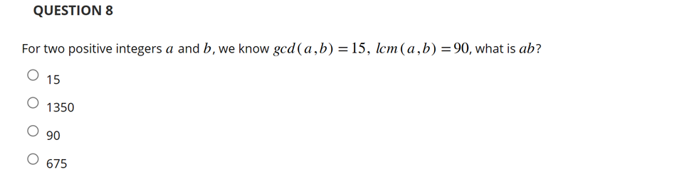 Solved For Two Positive Integers A And B, We Know | Chegg.com