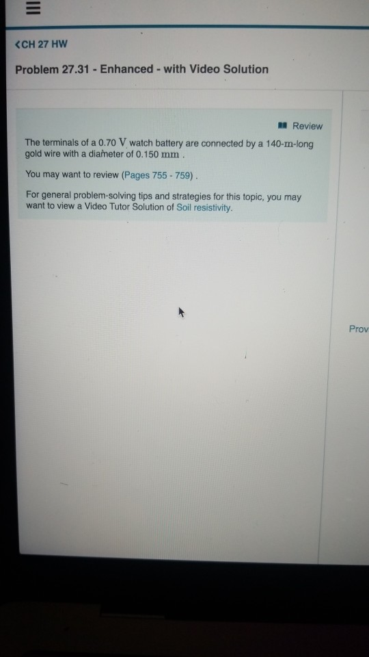 Solved CH 27 HW Problem 27.31 - Enhanced -with Video | Chegg.com