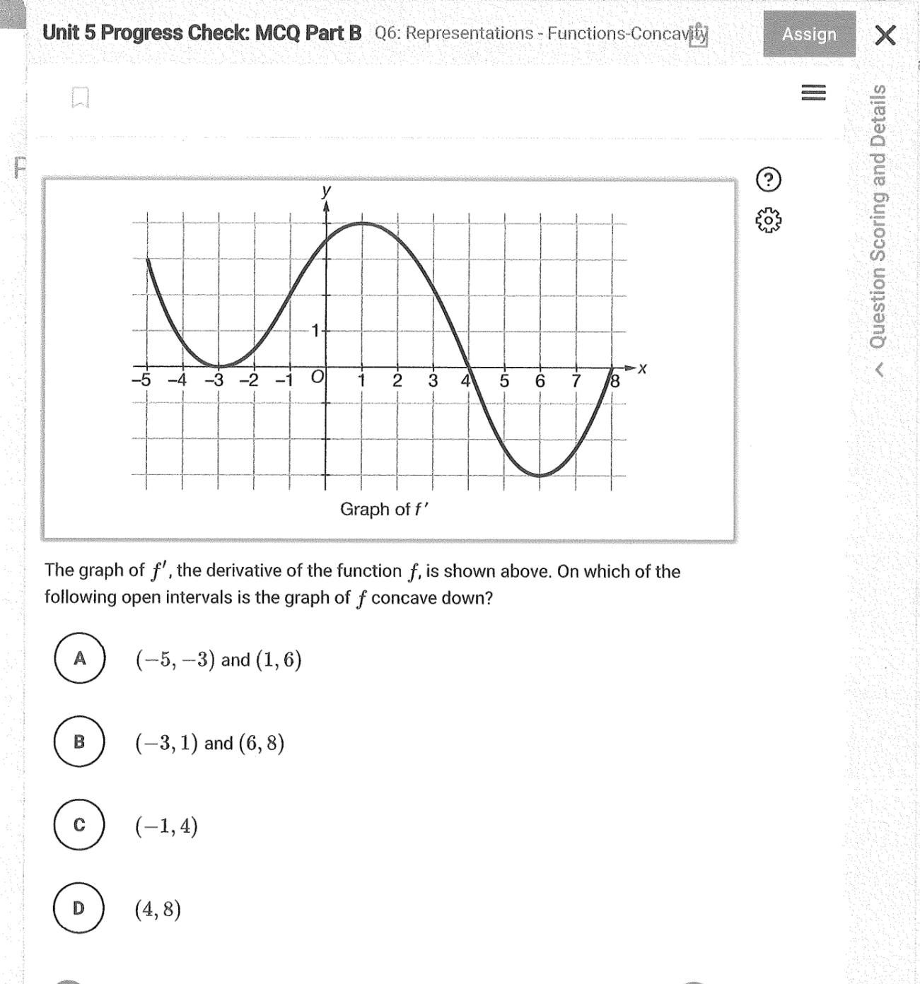 Solved Unit 5 Progress Check: MCQ Part B Q6: Representations | Chegg.com