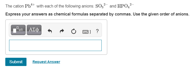 Solved The cation NH4+ with each of the following anions. | Chegg.com