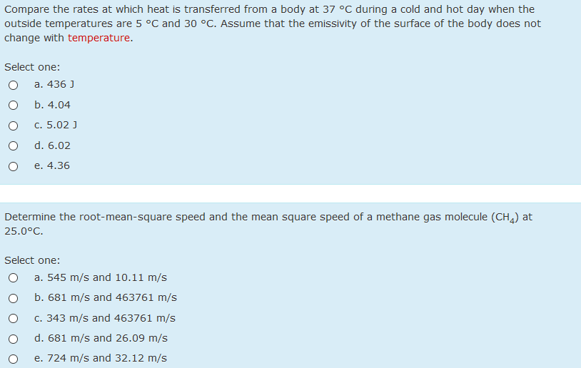 Solved Compare the rates at which heat is transferred from a | Chegg.com