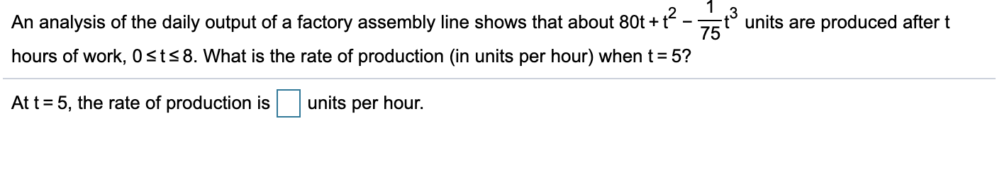 Solved An analysis of the daily output of a factory assembly | Chegg.com