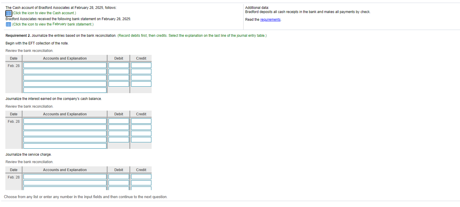 Solved Prepare The Bank Reconciliation Of Bradford Chegg Com   PhpQ7xjjI