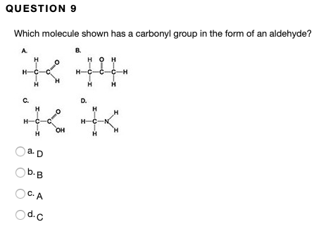 Solved QUESTION 2 A molecule with the formula C2H5COOH is | Chegg.com