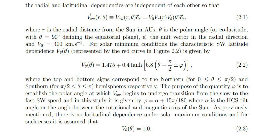 Solved Produce a graph of the solar wind speed as a function | Chegg.com