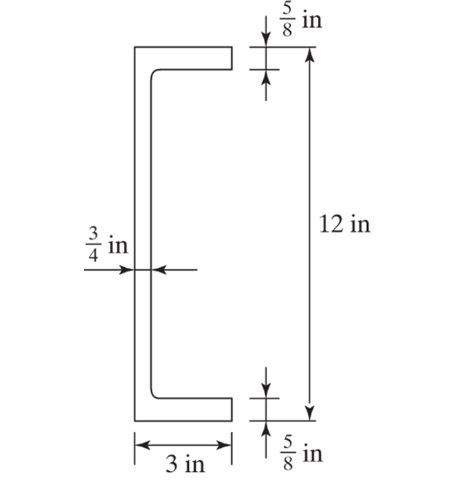 Solved The following steel shape. Find the value of S and Z | Chegg.com