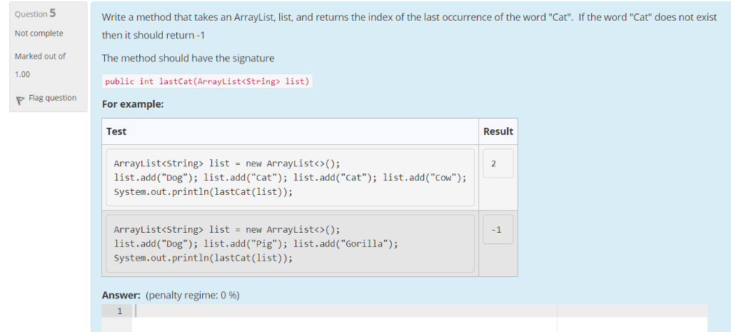 Solved Question 3 Write a method that takes an array of | Chegg.com