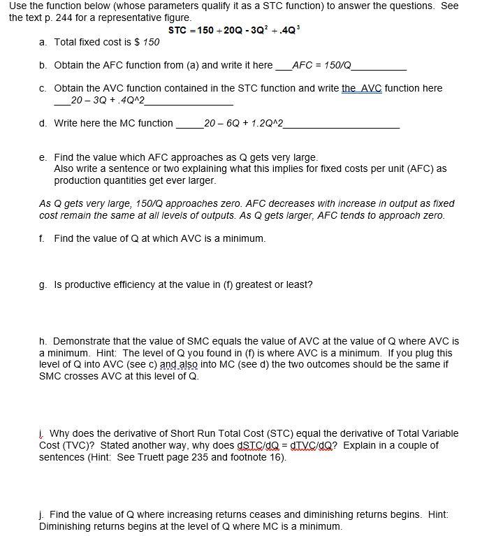Solved Use the function below (whose parameters qualify it | Chegg.com