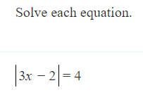 Solved Solve Each Equation 3x 2 4 Chegg Solved Solve Each Equation 3x 2 4 Chegg