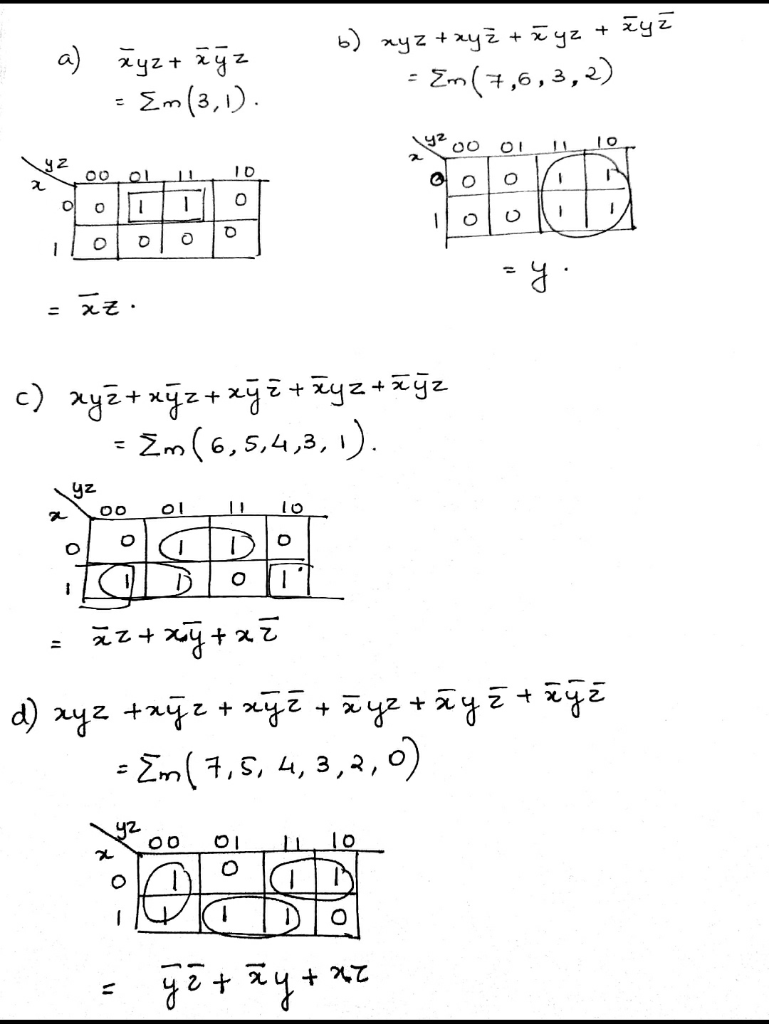 Question 12 Use A K Map To Find A Minimal Expansion As A Boolean Sum Of Boolean Products Of Each Of These Essay Streak