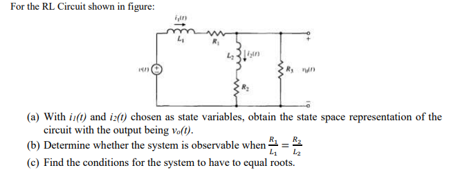 Solved For the RL Circuit shown in figure: , L2310 R, (a) | Chegg.com