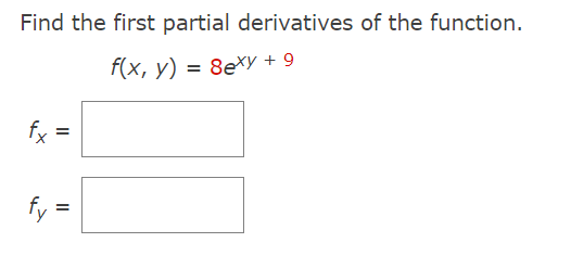 Solved Find the first partial derivatives of the function. | Chegg.com