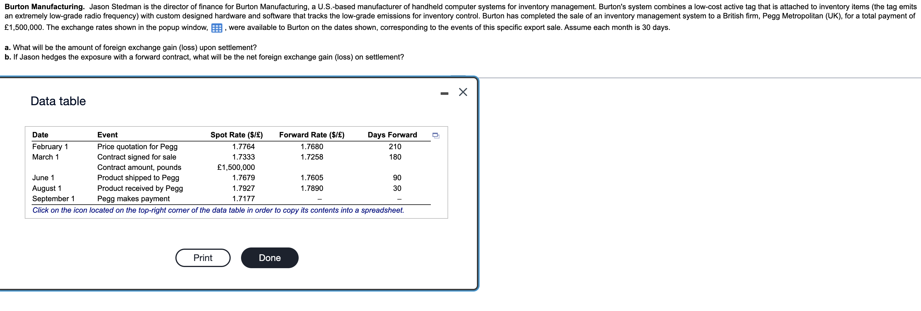 Solved a. ﻿What will be the amount of foreign exchange gain | Chegg.com