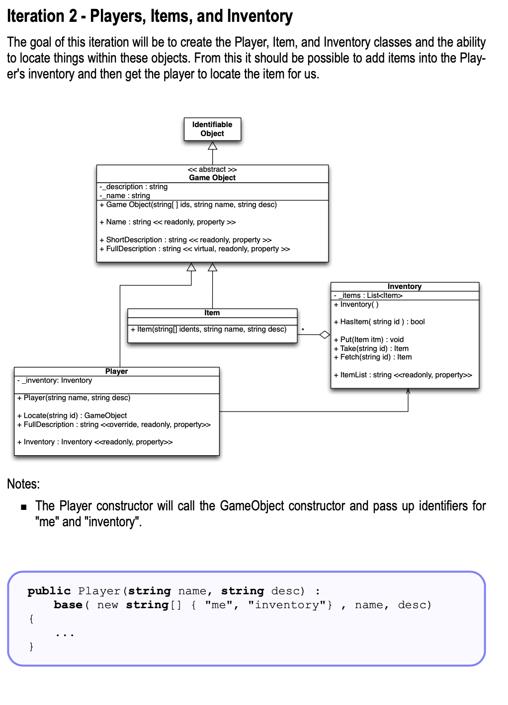 Iteration 2 C# Part 1 is already completed and the | Chegg.com