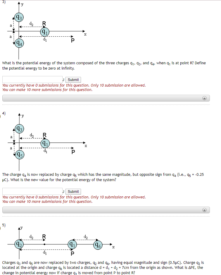 Solved A point charge 42 = 0.5 PC is fixed at the origin of | Chegg.com
