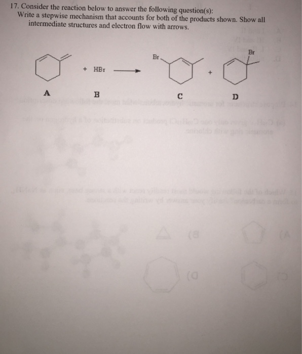 Solved Consider the reaction below to answer the following | Chegg.com