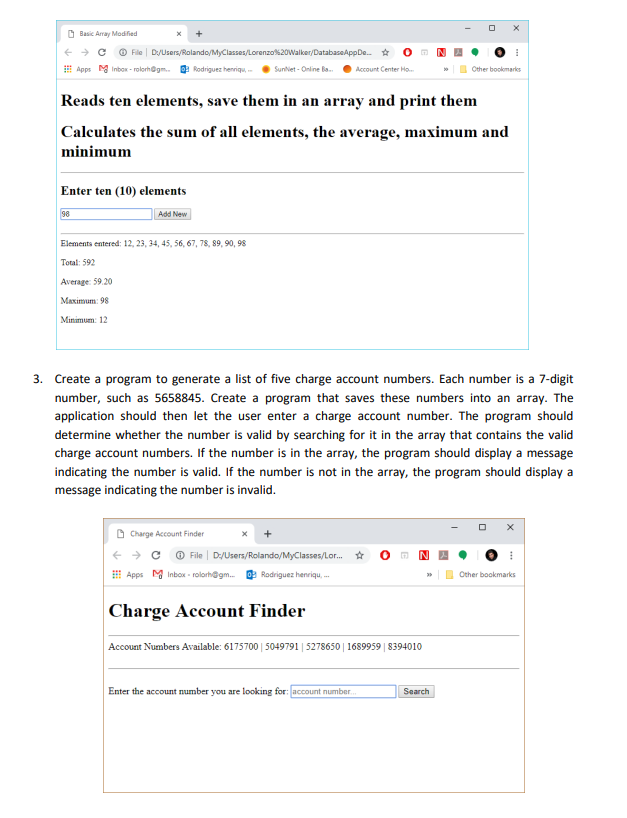 Solved 1. Create a program to read 10 elements into an | Chegg.com