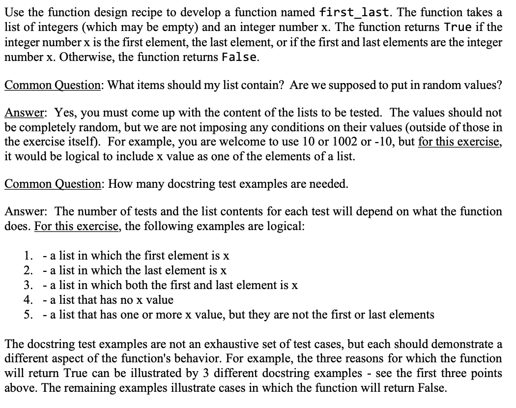 Solved Use the function design recipe to develop a function | Chegg.com