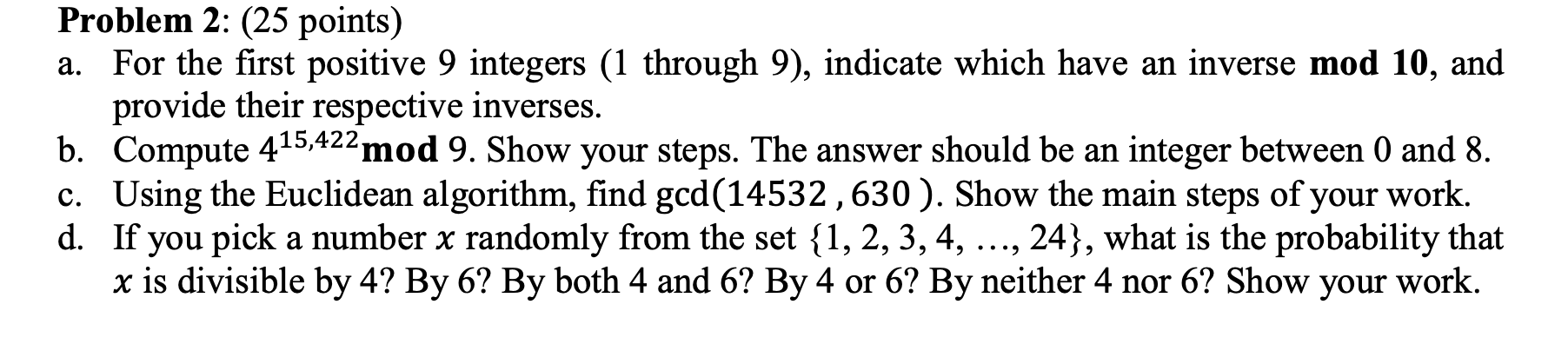 Solved Problem 2 25 Points A For The First Positive 9 4260