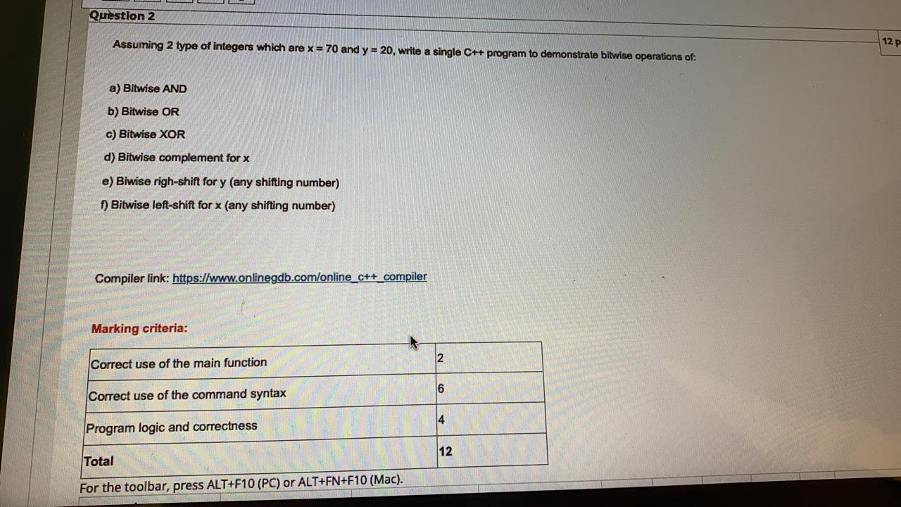 Solved Question 2 Assuming 2 type of integers which are x = | Chegg.com