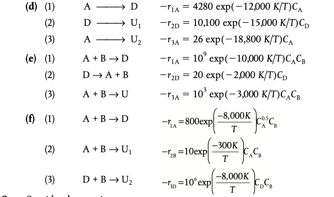 Solved P8-7C Reactor selection and operating conditions. For | Chegg.com
