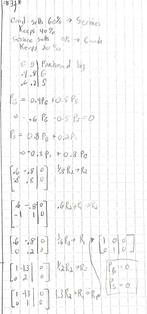 Solved This is an linear algebra course, please solve using | Chegg.com