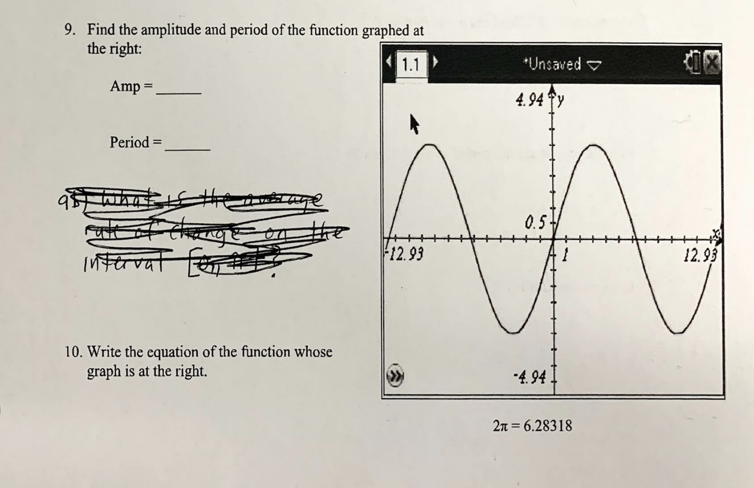 Solved 10. Write the equation of the function whose graph is | Chegg.com