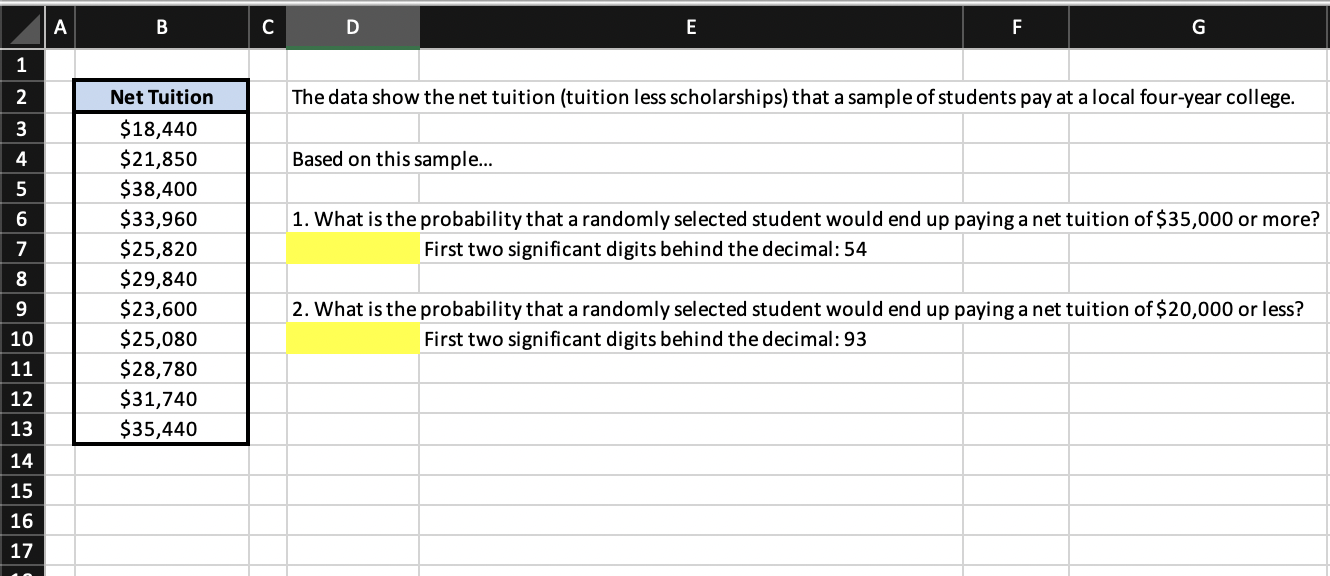 Solved Using excel please answer this. Instead of giving me | Chegg.com