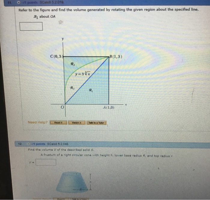 Solved 11-0-11 points SCalc8 5.2.019. Refer to the figure | Chegg.com