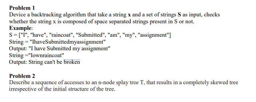 Solved Solution available on chegg for problem 1 is not | Chegg.com
