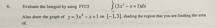 Solved Evaluate the Integral by using FTC2 integral^3 _-1 | Chegg.com
