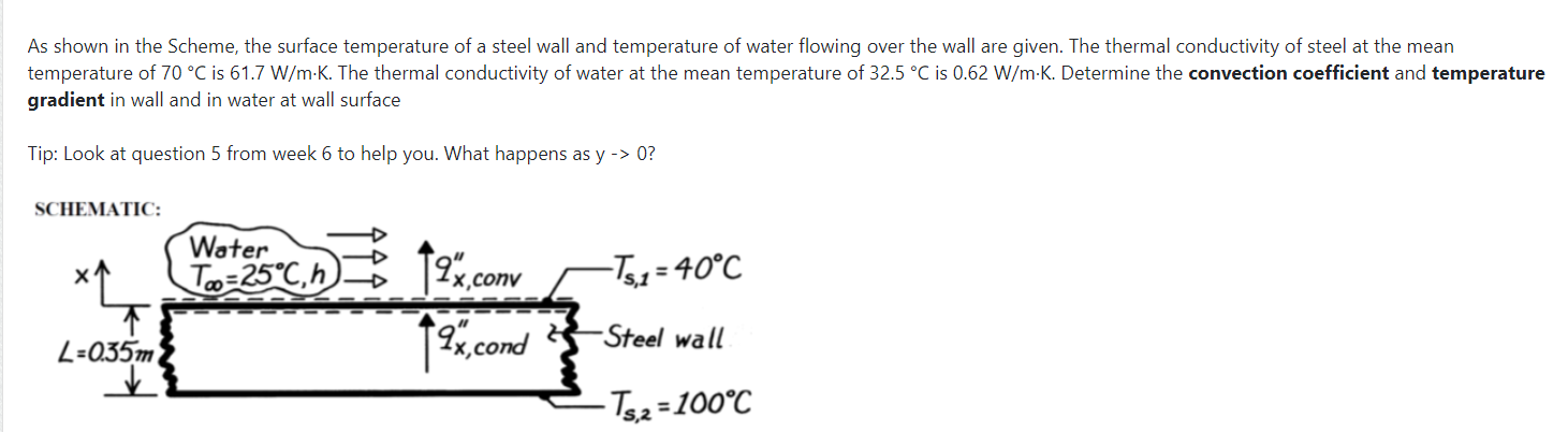 Solved As shown in the Scheme, the surface temperature of a | Chegg.com