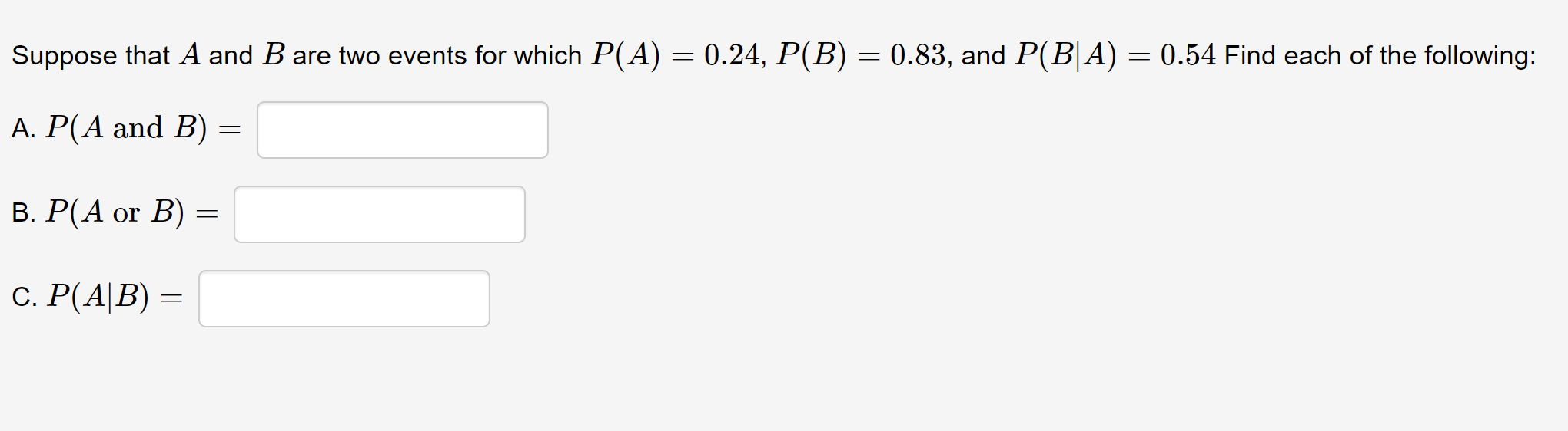 Solved Suppose That A And B Are Two Events For Which | Chegg.com