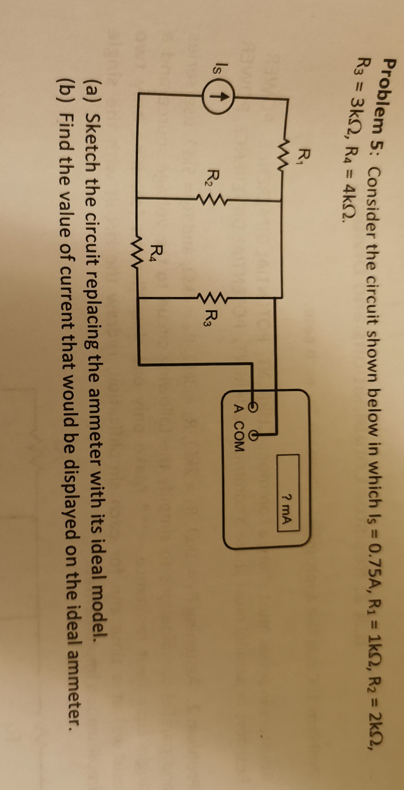 Solved Problem 5: Consider The Circuit Shown Below In Which | Chegg.com