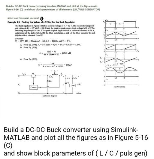 Solved Build a DC-DC Buck converter using Simulink-MATLAB | Chegg.com