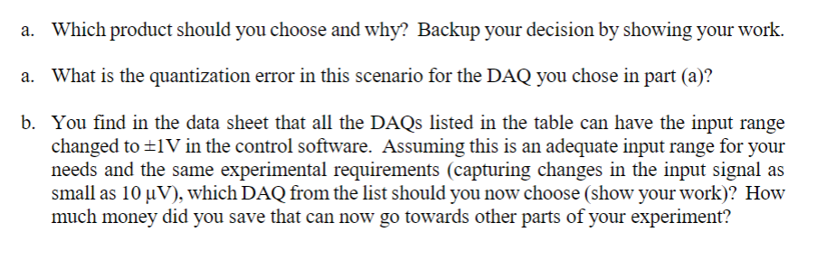 For A Particular Experiment You Are Looking To Chegg Com