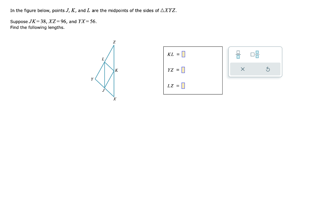 Solved In The Figure Below Points J K And L Are The 1072