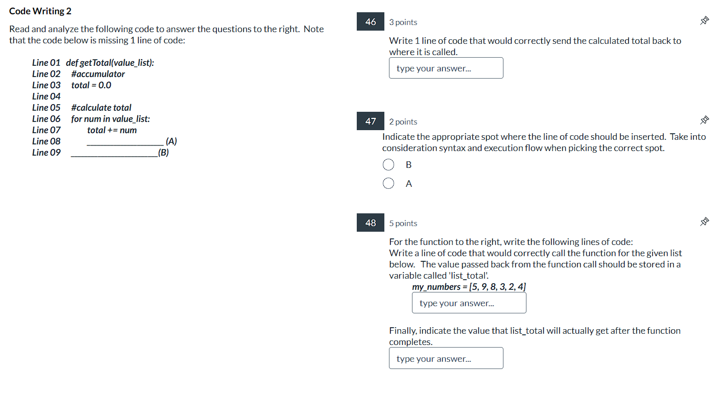 Solved Code Writing 2Read and analyze the following code to | Chegg.com
