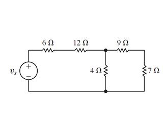 Solved Use voltage division to find the voltage across the 4 | Chegg.com