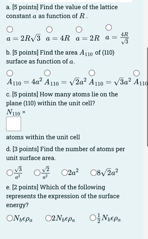 Solved [20 points] Consider a Body Centered Cubic (BCC) | Chegg.com