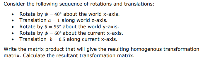 Solved Consider The Following Sequence Of Rotations And | Chegg.com