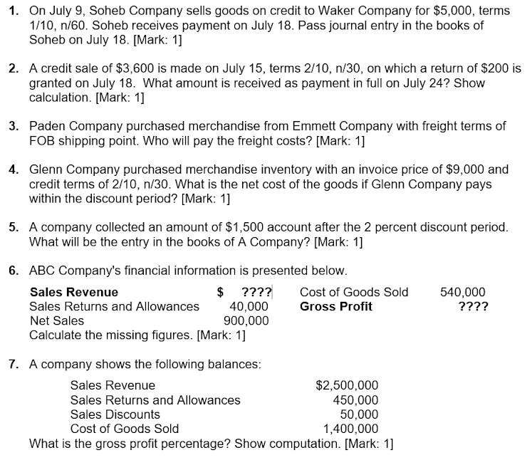 solved-1-on-july-9-soheb-company-sells-goods-on-credit-to-chegg