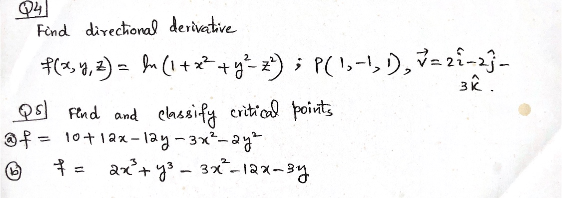 Solved Find Directional Derivative F Xs Y Z Ln 1 X Chegg Com