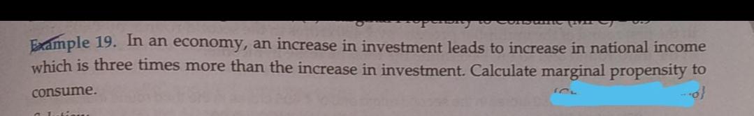 Solved Example 19. In an economy, an increase in investment | Chegg.com